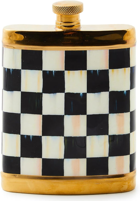 Chic Checkered Flask Delight