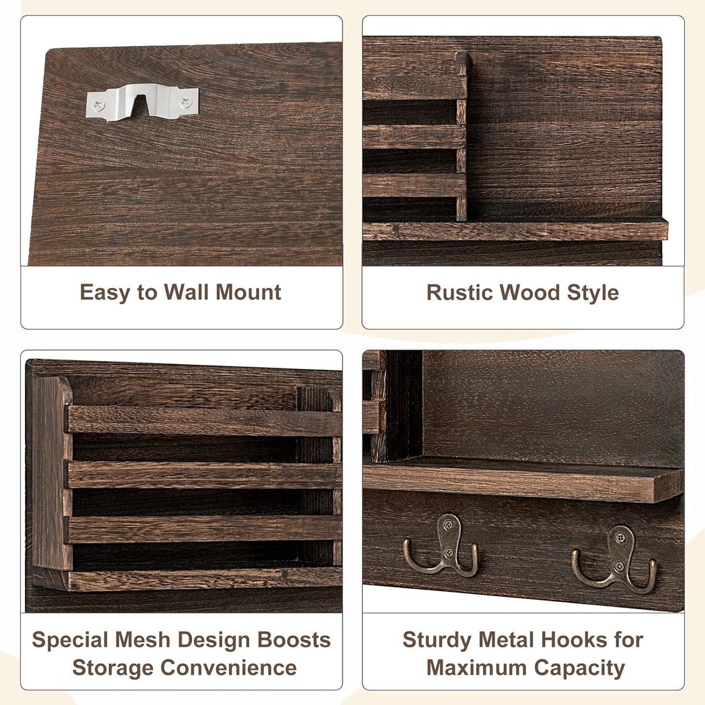 Chic Wall Key Mail Organizer